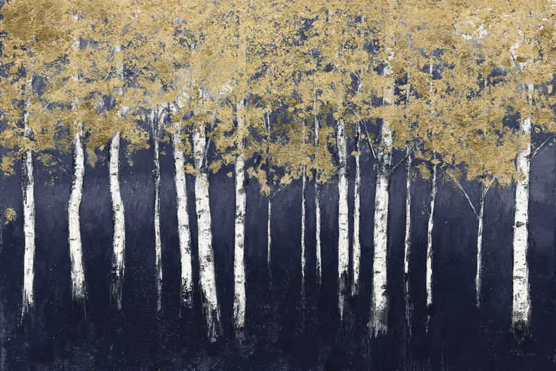 Shimmering Forest Indigo by James Wiens. SKU 55721i. Archival Giclee Fine art print for wall decor.