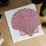 Shimmering Shells V by James Wiens. Shown as a detailed flat fine art print, highlighting archival giclee quality. Available as an archival giclee rolled canvas, fine art paper, or poster print. SKU 72590a.