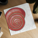 Shimmering Shells VII by James Wiens. Shown as a detailed flat fine art print, highlighting archival giclee quality. Available as an archival giclee rolled canvas, fine art paper, or poster print. SKU 72592a.