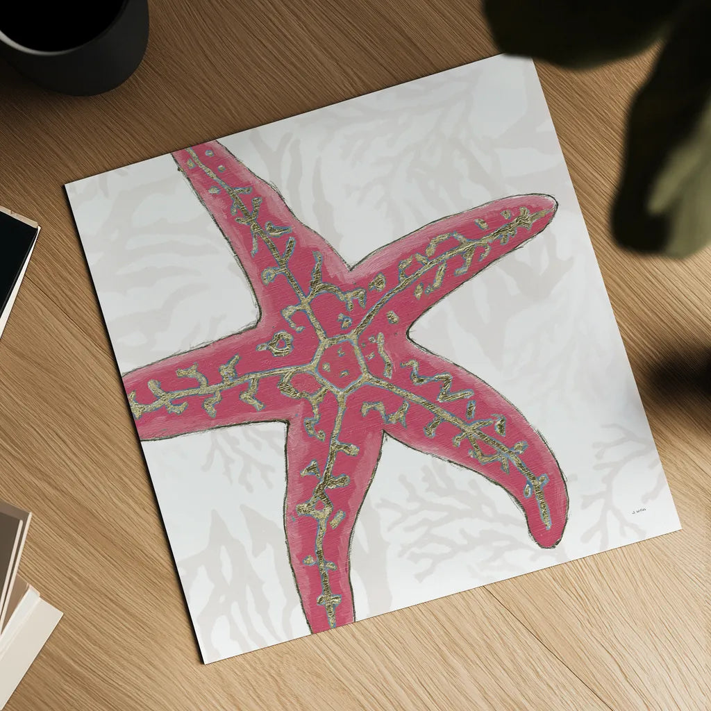 Shimmering Shells VIII by James Wiens. Shown as a detailed flat fine art print, highlighting archival giclee quality. Available as an archival giclee rolled canvas, fine art paper, or poster print. SKU 72593a.