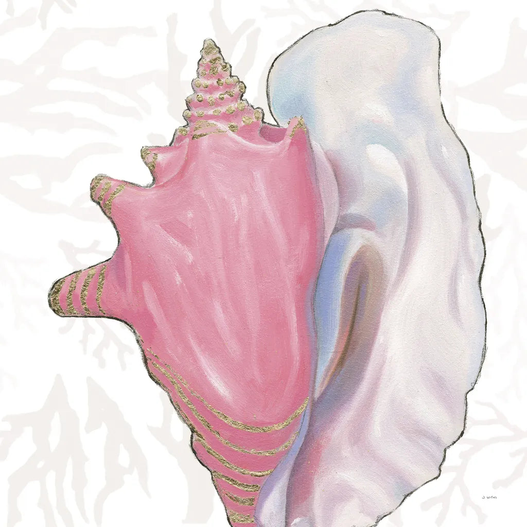 Shimmering Shells XII by James Wiens. SKU 72597a. Archival Giclee Fine art print for wall decor.