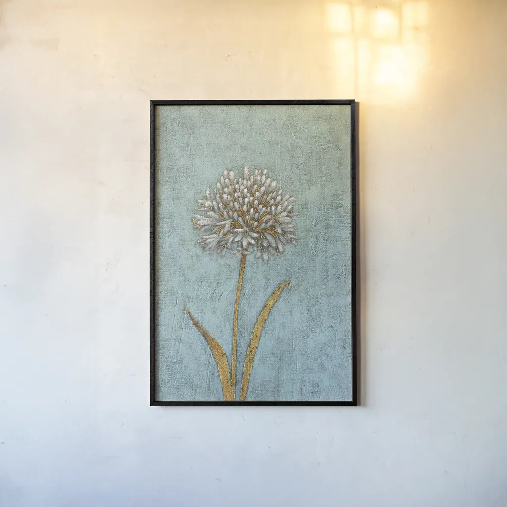 Shimmering Summer I by James Wiens. shown as a paper print in a black flame. Available as a archival giclee rolled canvas, fine art paper, or poster print. SKU 50890h.