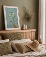 Shimmering Summer II by James Wiens. shown as a paper print in a natural frame. Available as a archival giclee rolled canvas, fine art paper, or poster print. SKU 50891h.
