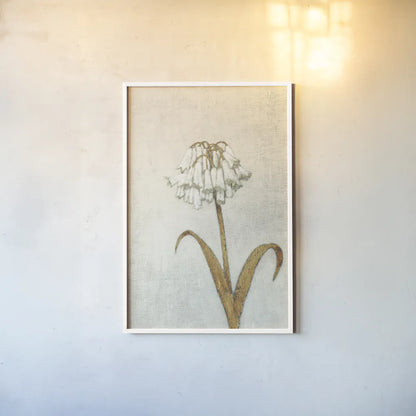 Shimmering Summer II Ivory by James Wiens. shown as a paper print in a white frame. Available as a archival giclee rolled canvas, fine art paper, or poster print. SKU 51564h.