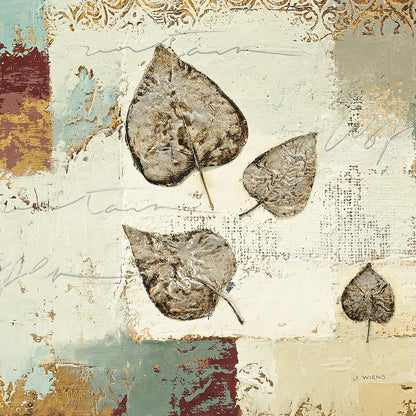 Silver Leaves I by James Wiens. SKU 12258a. Archival Giclee Fine art print for wall decor.