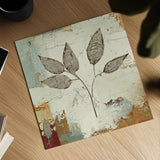 Silver Leaves III by James Wiens. Shown as a detailed flat fine art print, highlighting archival giclee quality. Available as an archival giclee rolled canvas, fine art paper, or poster print. SKU 12260a.