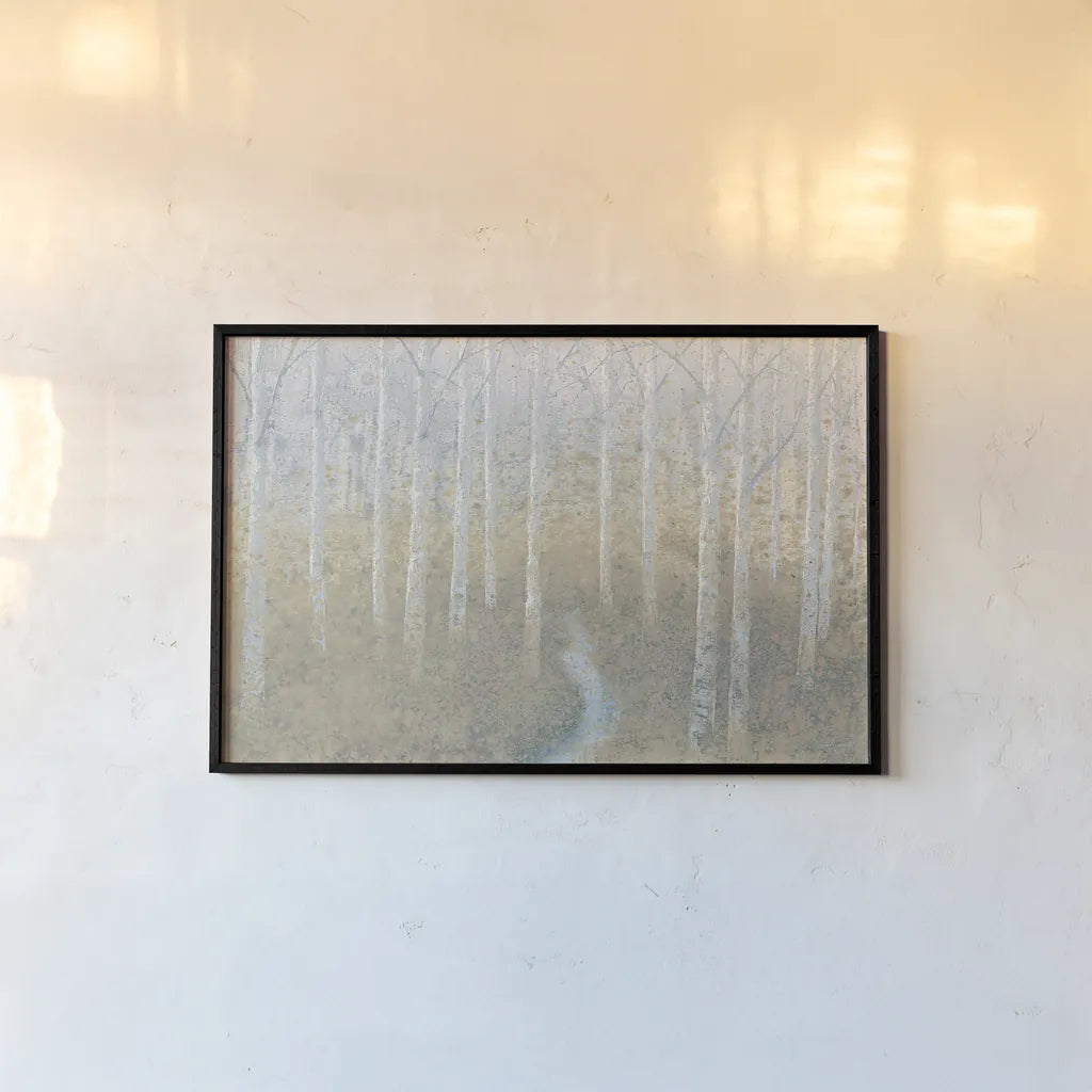 Silver Waters Crop by James Wiens. shown as a paper print in a black flame. Available as a archival giclee rolled canvas, fine art paper, or poster print. SKU 24647i.