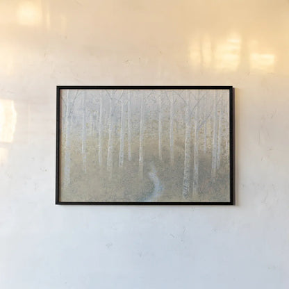 Silver Waters Crop by James Wiens. shown as a paper print in a black flame. Available as a archival giclee rolled canvas, fine art paper, or poster print. SKU 24647i.