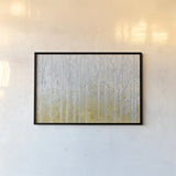 Silver Waters Crop No River Gold by James Wiens. shown as a paper print in a black flame. Available as a archival giclee rolled canvas, fine art paper, or poster print. SKU 28716i.