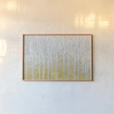 Silver Waters Crop No River Gold by James Wiens. shown as a paper print in a natural frame. Available as a archival giclee rolled canvas, fine art paper, or poster print. SKU 28716i.