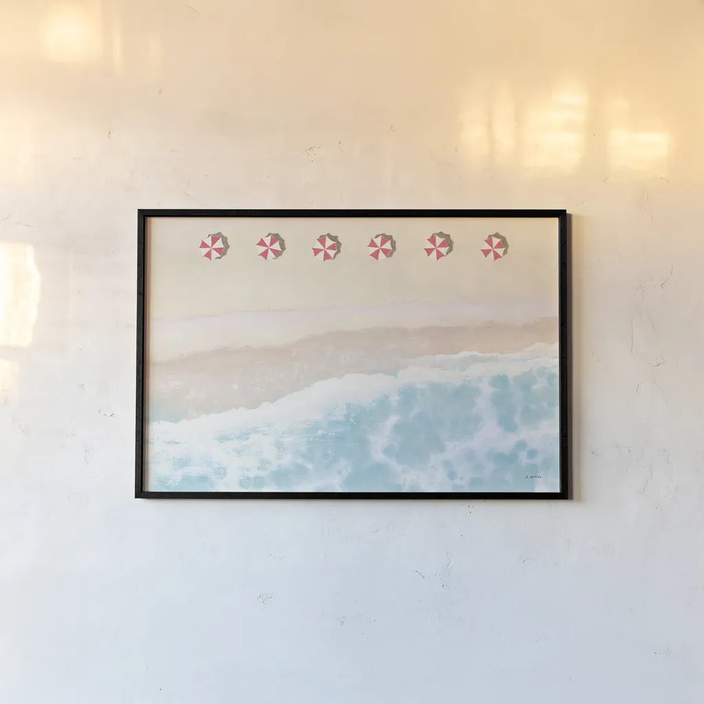 Sky Seaview I by James Wiens. shown as a paper print in a black flame. Available as a archival giclee rolled canvas, fine art paper, or poster print. SKU 46971i.