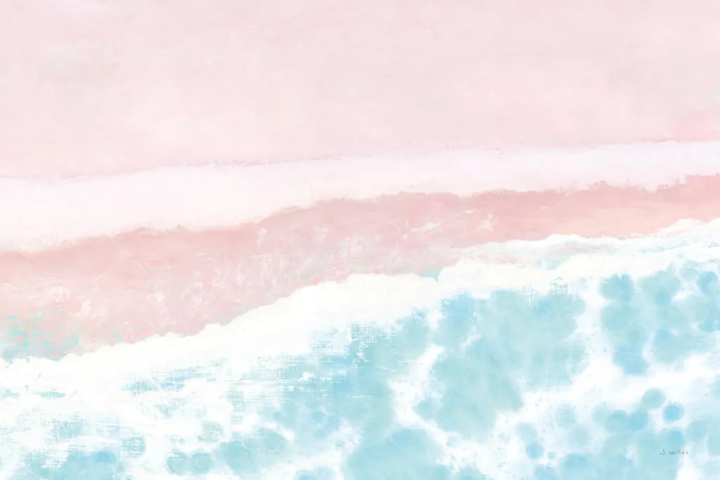 Sky Seaview I No Umbrellas Pink by James Wiens. SKU 60960i. Archival Giclee Fine art print for wall decor.