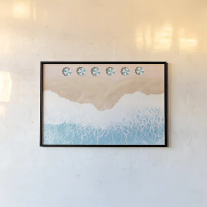 Sky Seaview II by James Wiens. shown as a paper print in a black flame. Available as a archival giclee rolled canvas, fine art paper, or poster print. SKU 46972i.