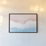 Sky Seaview II No Umbrellas by James Wiens. shown as a paper print in a black flame. Available as a archival giclee rolled canvas, fine art paper, or poster print. SKU 60961i.
