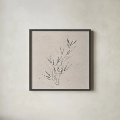 Soft Summer Sketches III Sq by James Wiens. Shown in a sleek black glass frame for a contemporary gallery look. Available as an archival giclee rolled canvas, fine art paper, or poster print. SKU 60548a.