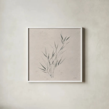 Soft Summer Sketches III Sq by James Wiens. Shown in a crisp white glass frame for a clean and minimalist style. Available as an archival giclee rolled canvas, fine art paper, or poster print. SKU 60548a.