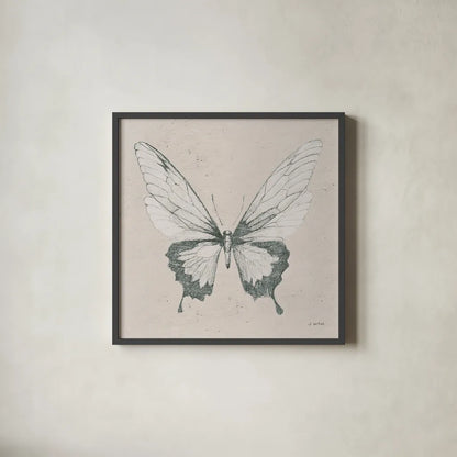 Soft Summer Sketches V by James Wiens. Shown in a sleek black glass frame for a contemporary gallery look. Available as an archival giclee rolled canvas, fine art paper, or poster print. SKU 45695a.
