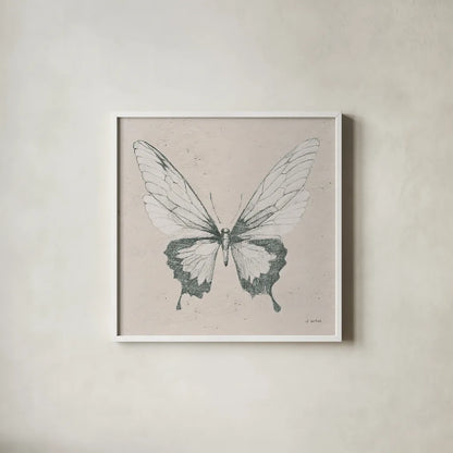 Soft Summer Sketches V by James Wiens. Shown in a crisp white glass frame for a clean and minimalist style. Available as an archival giclee rolled canvas, fine art paper, or poster print. SKU 45695a.