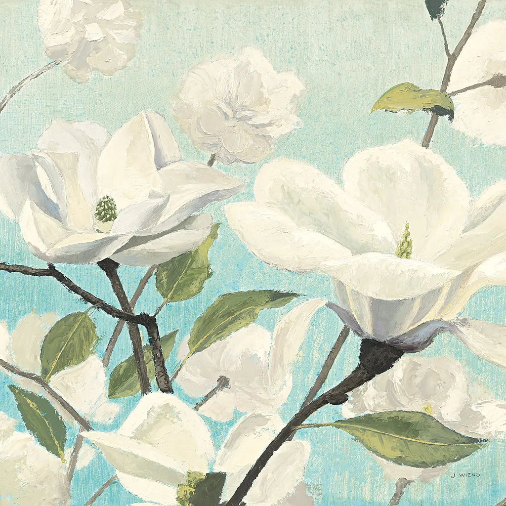 Southern Blossoms II Square by James Wiens. SKU 12254a. Archival Giclee Fine art print for wall decor.