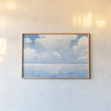 Sparkling Sea by James Wiens. shown as a paper print in a natural frame. Available as a archival giclee rolled canvas, fine art paper, or poster print. SKU 63187i.
