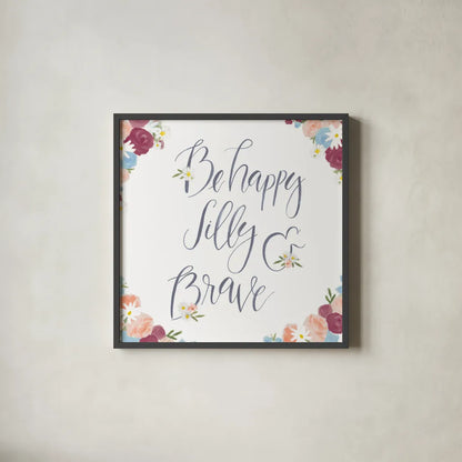 Spirit Stallion III Bright by James Wiens. Shown in a sleek black glass frame for a contemporary gallery look. Available as an archival giclee rolled canvas, fine art paper, or poster print. SKU 42872a.