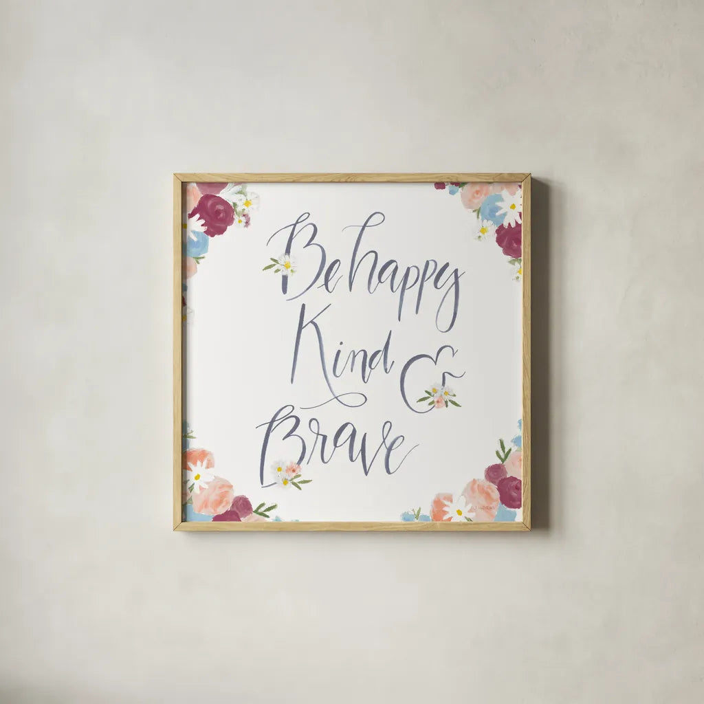 Spirit Stallion III Bright Kind by James Wiens. Shown in a natural wood glass frame for a timeless modern aesthetic. Available as an archival giclee rolled canvas, fine art paper, or poster print. SKU 76397a.