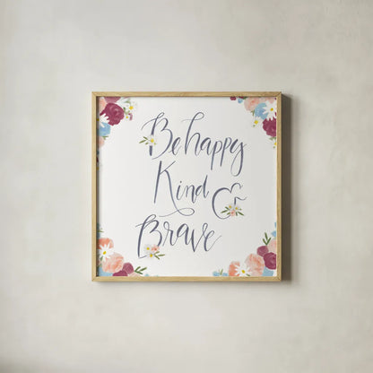 Spirit Stallion III Bright Kind by James Wiens. Shown in a natural wood glass frame for a timeless modern aesthetic. Available as an archival giclee rolled canvas, fine art paper, or poster print. SKU 76397a.