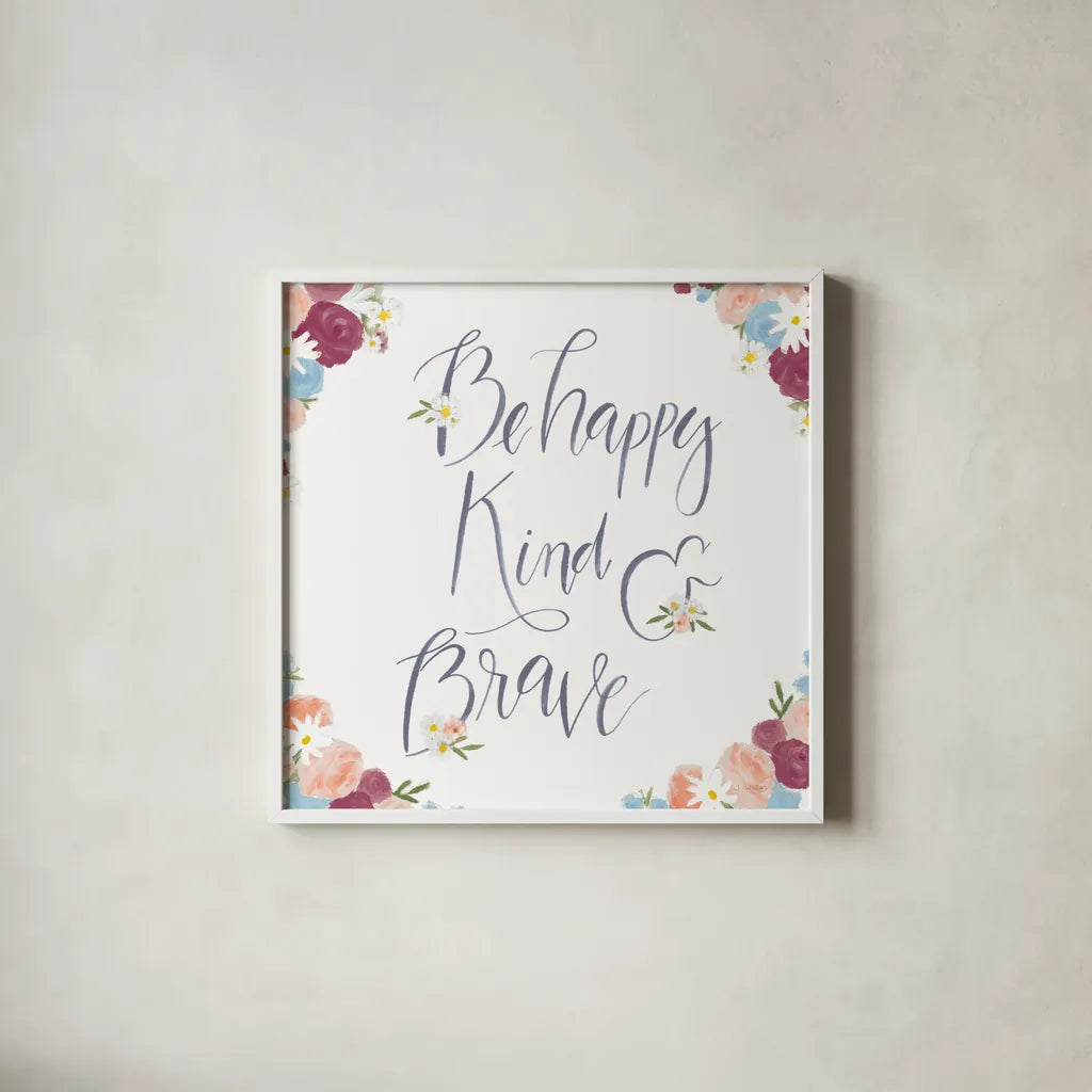 Spirit Stallion III Bright Kind by James Wiens. Shown in a crisp white glass frame for a clean and minimalist style. Available as an archival giclee rolled canvas, fine art paper, or poster print. SKU 76397a.