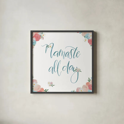 Spirit Stallion VIII Blush and Teal by James Wiens. Shown in a sleek black glass frame for a contemporary gallery look. Available as an archival giclee rolled canvas, fine art paper, or poster print. SKU 32253a.