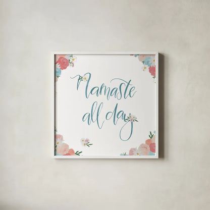 Spirit Stallion VIII Blush and Teal by James Wiens. Shown in a crisp white glass frame for a clean and minimalist style. Available as an archival giclee rolled canvas, fine art paper, or poster print. SKU 32253a.