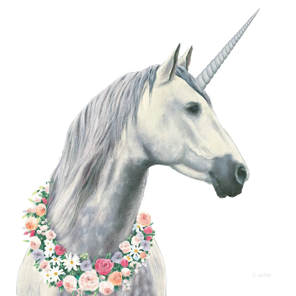 Spirit Unicorn I Square by James Wiens. SKU 33313a. Archival Giclee Fine art print for wall decor.