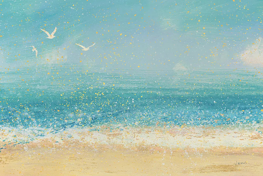 Splatter Beach I by James Wiens. SKU 20388i. Archival Giclee Fine art print for wall decor.