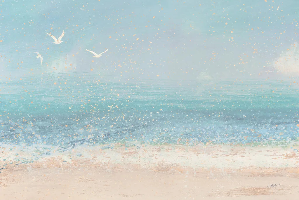 Splatter Beach I Neutral by James Wiens. SKU 82384i. Archival Giclee Fine art print for wall decor.