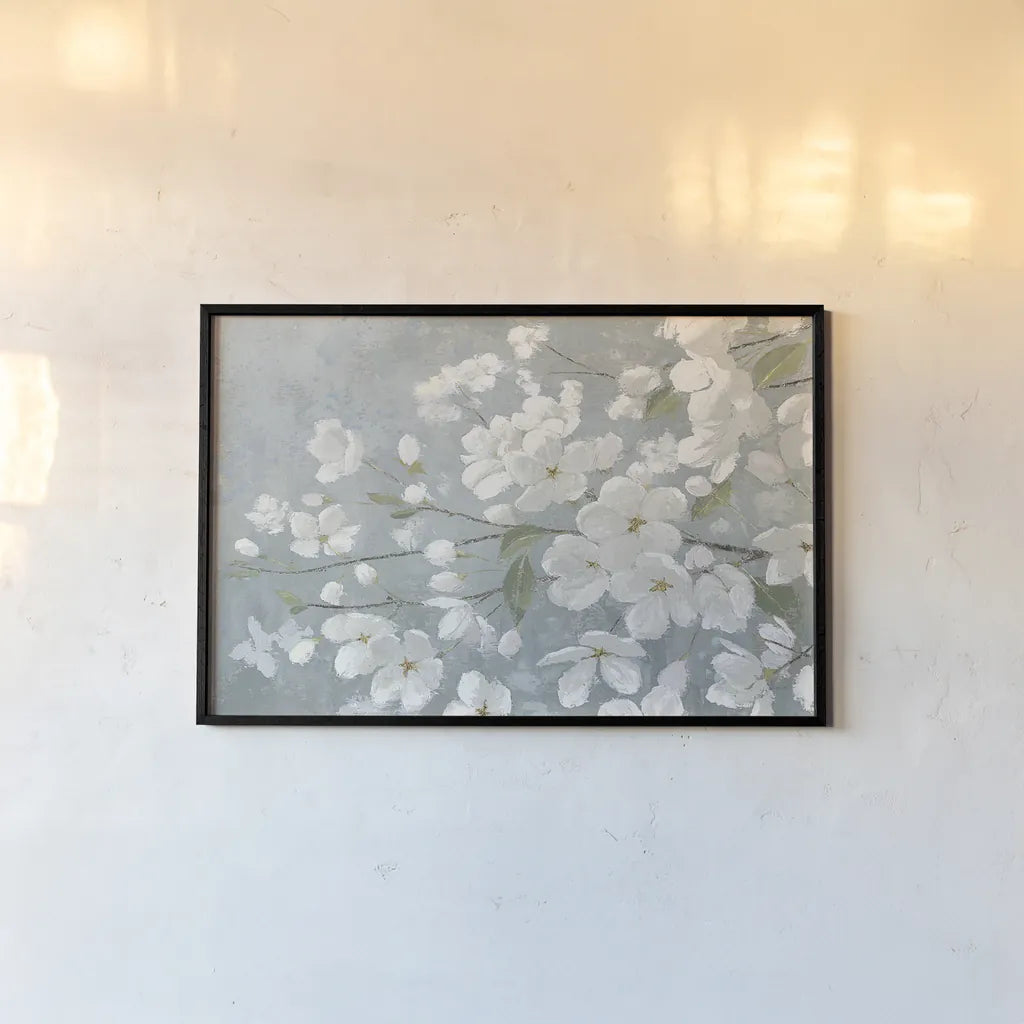 Spring Beautiful Gray by James Wiens. shown as a paper print in a black flame. Available as a archival giclee rolled canvas, fine art paper, or poster print. SKU 29190i.