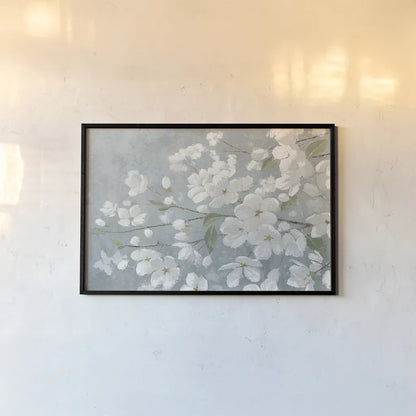 Spring Beautiful Gray by James Wiens. shown as a paper print in a black flame. Available as a archival giclee rolled canvas, fine art paper, or poster print. SKU 29190i.