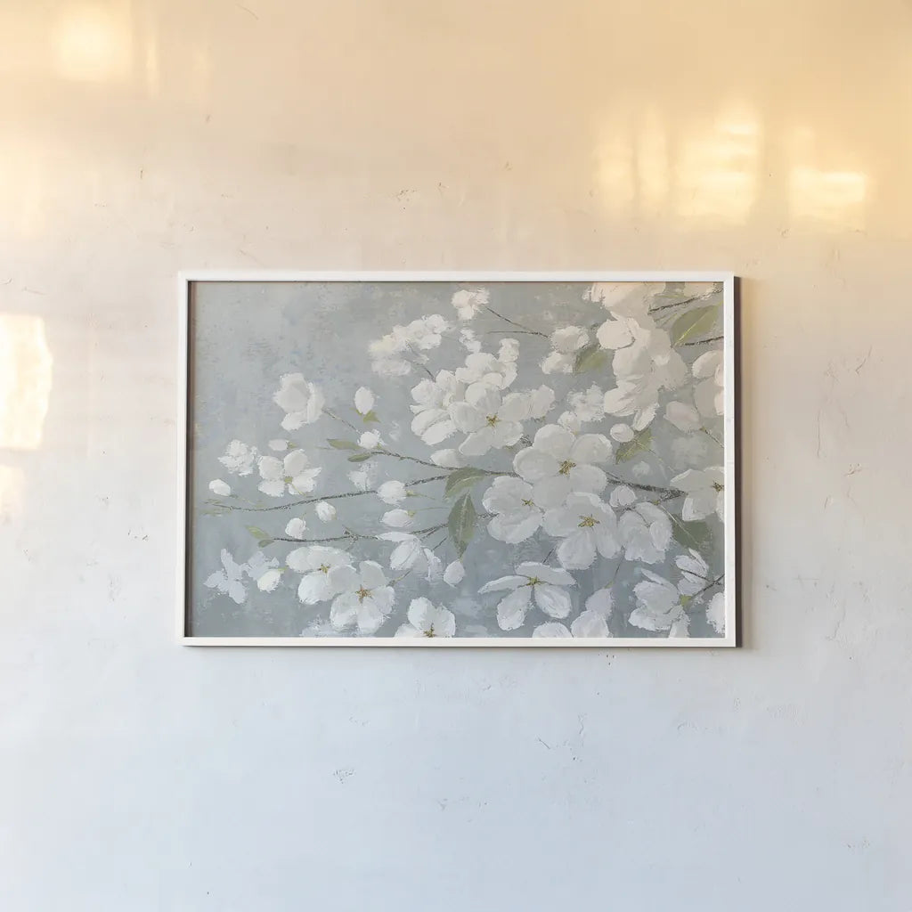 Spring Beautiful Gray by James Wiens. shown as a paper print in a white frame. Available as a archival giclee rolled canvas, fine art paper, or poster print. SKU 29190i.