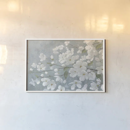 Spring Beautiful Gray by James Wiens. shown as a paper print in a white frame. Available as a archival giclee rolled canvas, fine art paper, or poster print. SKU 29190i.
