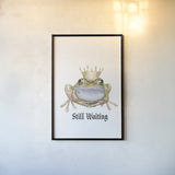Still Waiting by James Wiens. shown as a paper print in a black flame. Available as a archival giclee rolled canvas, fine art paper, or poster print. SKU 60667h.