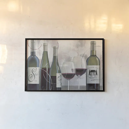 Taste Appeal Red II by James Wiens. shown as a paper print in a black flame. Available as a archival giclee rolled canvas, fine art paper, or poster print. SKU 15866i.