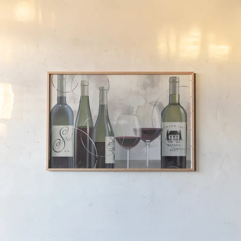 Taste Appeal Red II by James Wiens. shown as a paper print in a natural frame. Available as a archival giclee rolled canvas, fine art paper, or poster print. SKU 15866i.