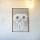 Tranquil Blossoms I by James Wiens. shown as a paper print in a black flame. Available as a archival giclee rolled canvas, fine art paper, or poster print. SKU 47980h.