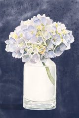 Tranquil Blossoms III Navy by James Wiens. SKU 57273h. Archival Giclee Fine art print for wall decor.