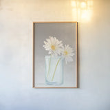Tranquil Blossoms IV by James Wiens. shown as a paper print in a natural frame. Available as a archival giclee rolled canvas, fine art paper, or poster print. SKU 47983h.