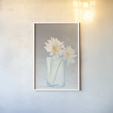 Tranquil Blossoms IV by James Wiens. shown as a paper print in a white frame. Available as a archival giclee rolled canvas, fine art paper, or poster print. SKU 47983h.