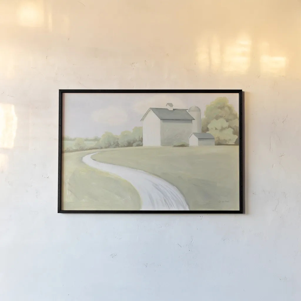 Tranquil Scene by James Wiens. shown as a paper print in a black flame. Available as a archival giclee rolled canvas, fine art paper, or poster print. SKU 75177i.