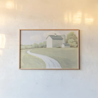 Tranquil Scene by James Wiens. shown as a paper print in a natural frame. Available as a archival giclee rolled canvas, fine art paper, or poster print. SKU 75177i.