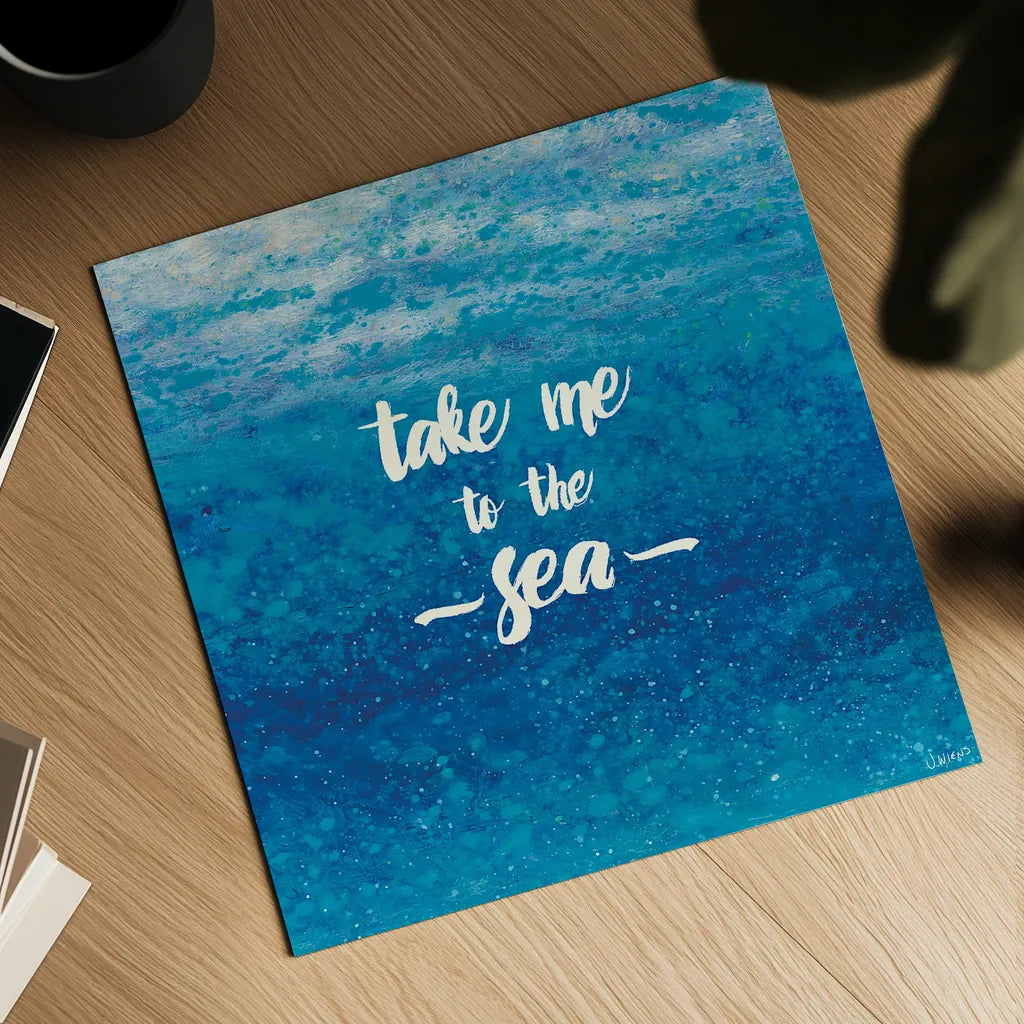 Underwater Quotes I by James Wiens. Shown as a detailed flat fine art print, highlighting archival giclee quality. Available as an archival giclee rolled canvas, fine art paper, or poster print. SKU 18968a.