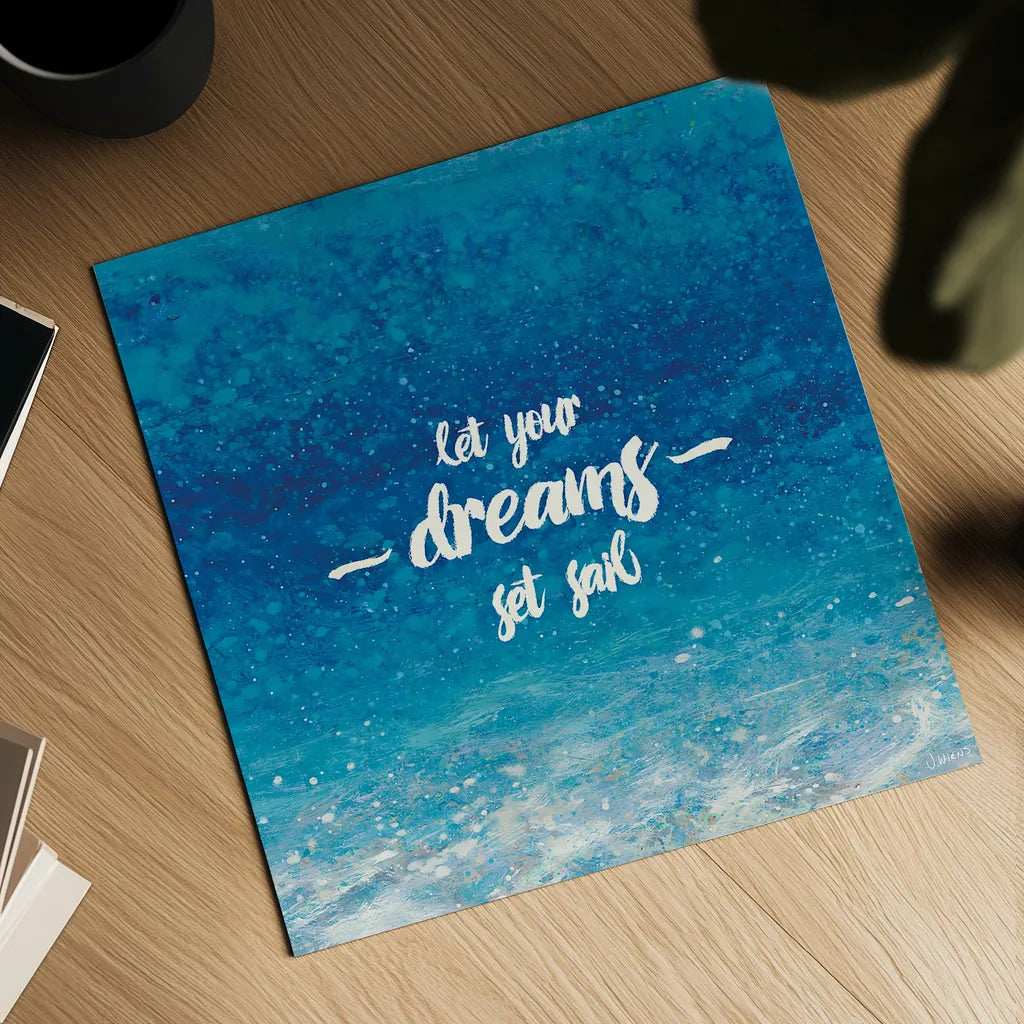 Underwater Quotes II by James Wiens. Shown as a detailed flat fine art print, highlighting archival giclee quality. Available as an archival giclee rolled canvas, fine art paper, or poster print. SKU 18969a.