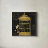 Via Paris II Gold by James Wiens. Shown in a sleek black glass frame for a contemporary gallery look. Available as an archival giclee rolled canvas, fine art paper, or poster print. SKU 33411a.