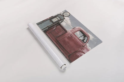 Vintage Truck I by James Wiens. shown as a rolled paper print. Available as archival giclee rolled canvas, fine art paper, or poster print. SKU 83532i.